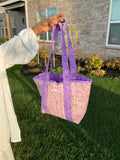 Purple Garden Medium Tote Bag