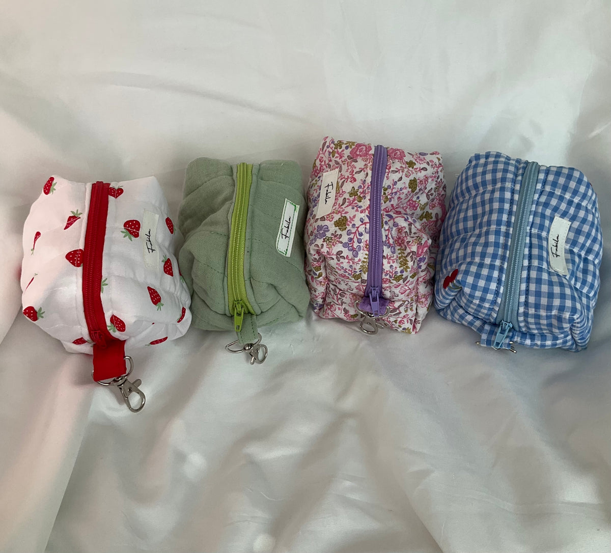 Mini Quilted Keychain Pouch