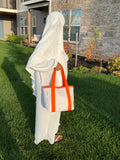 Orange Confetti Medium Tote Bag