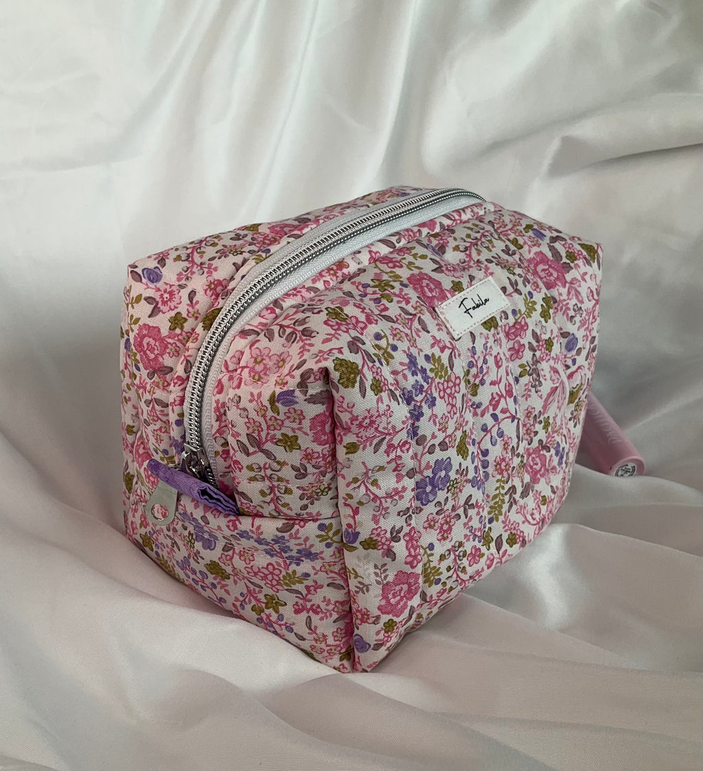Purple Garden Quilted Pouch
