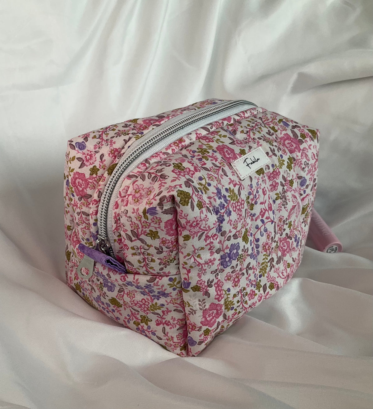 Purple Garden Quilted Pouch
