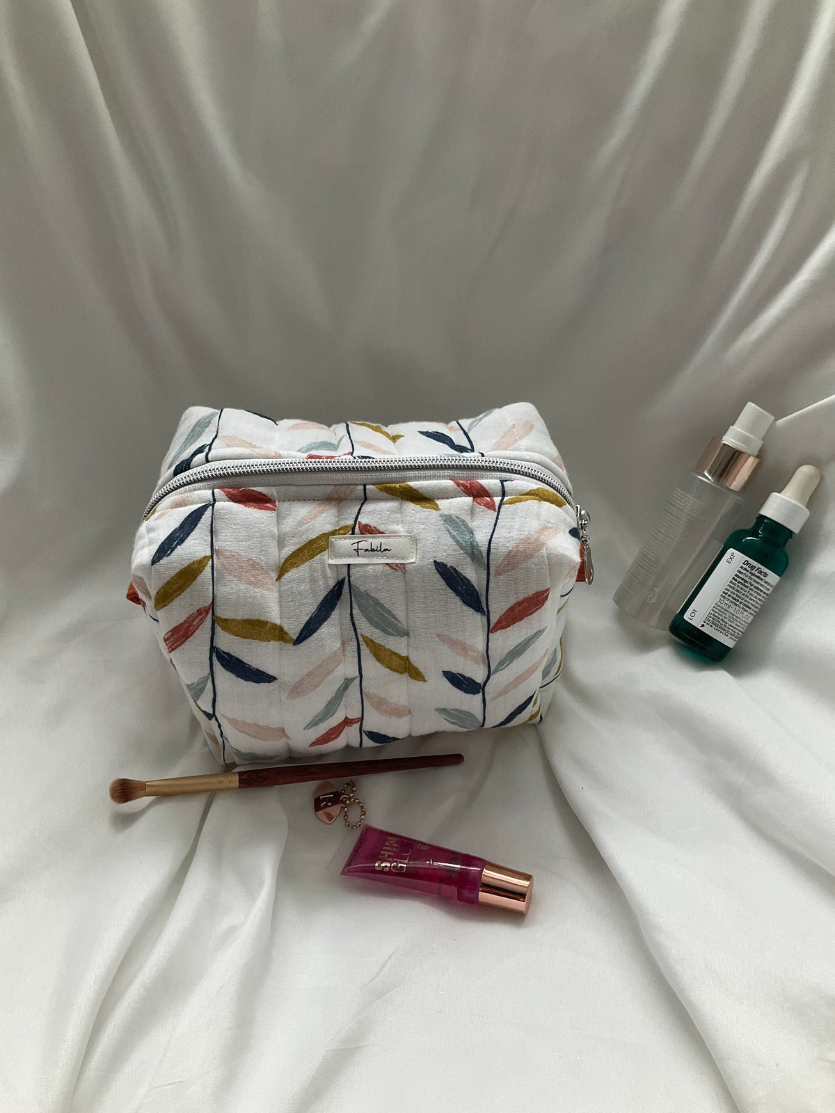Autumn Leaves Quilted Pouch.
