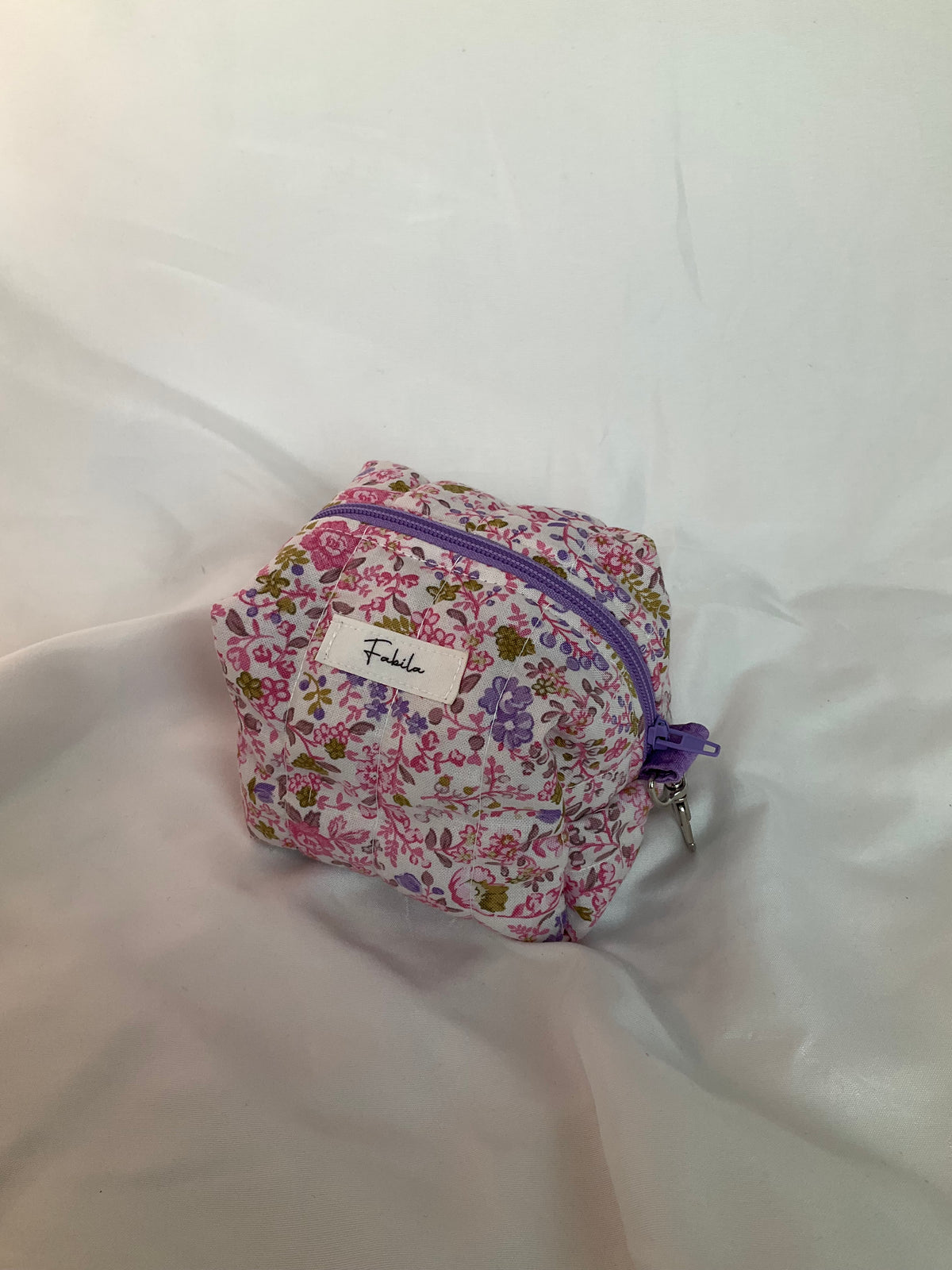 Mini Quilted Keychain Pouch