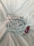 Sage Leaves Quilted Pouch.