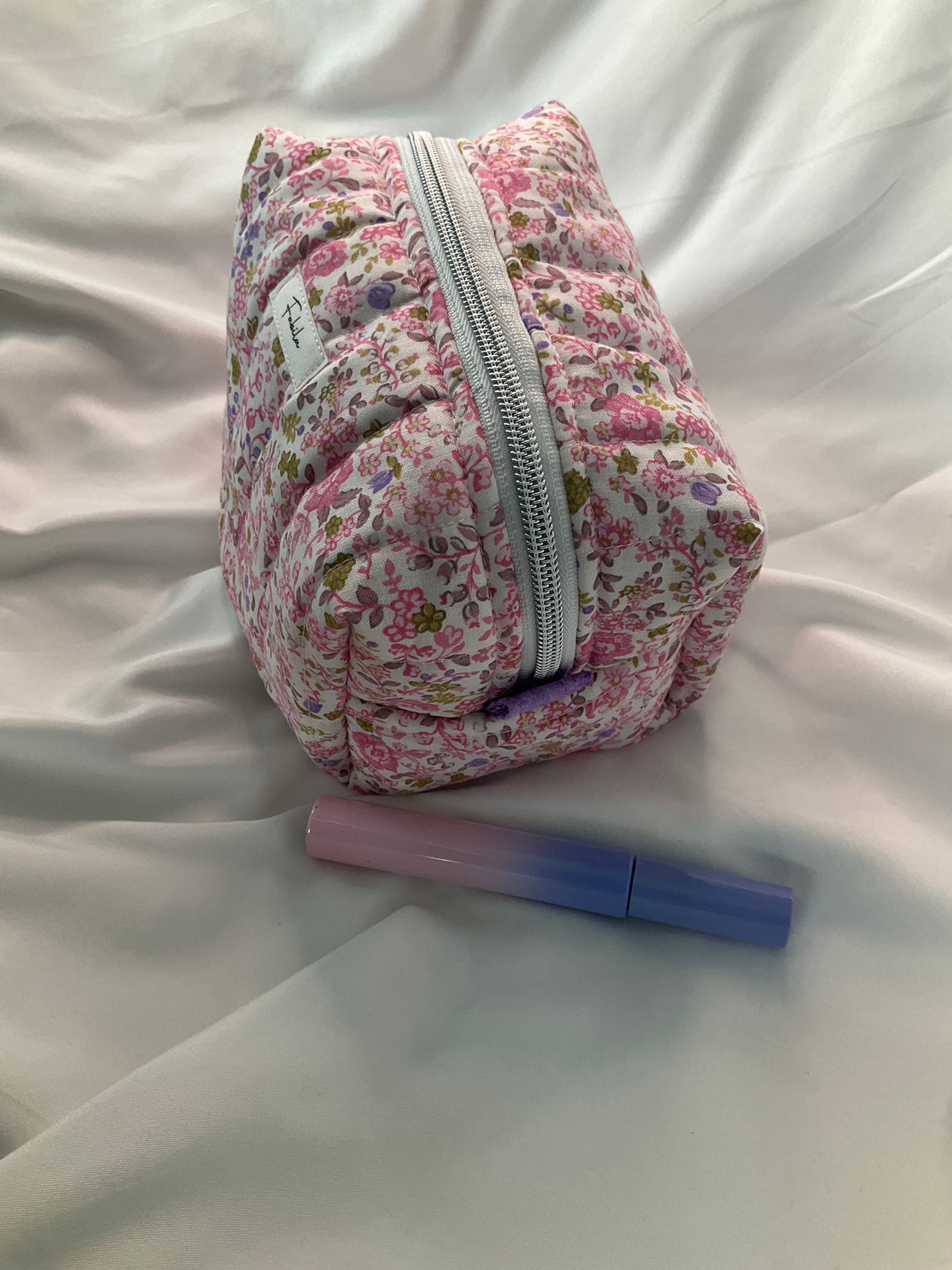 Purple Garden Quilted Pouch