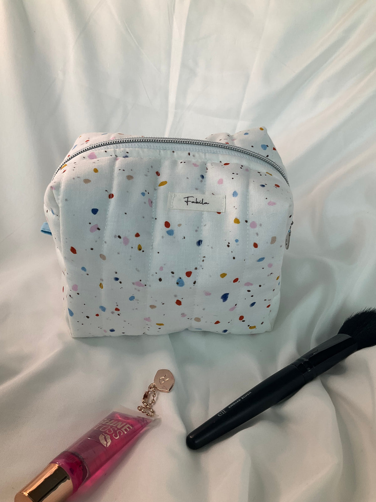 Color Splash Quilted Pouch