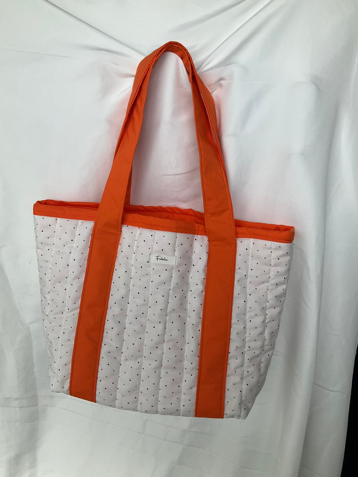 Orange Confetti Medium Tote Bag