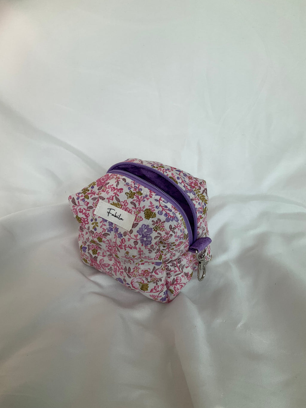 Mini Quilted Keychain Pouch