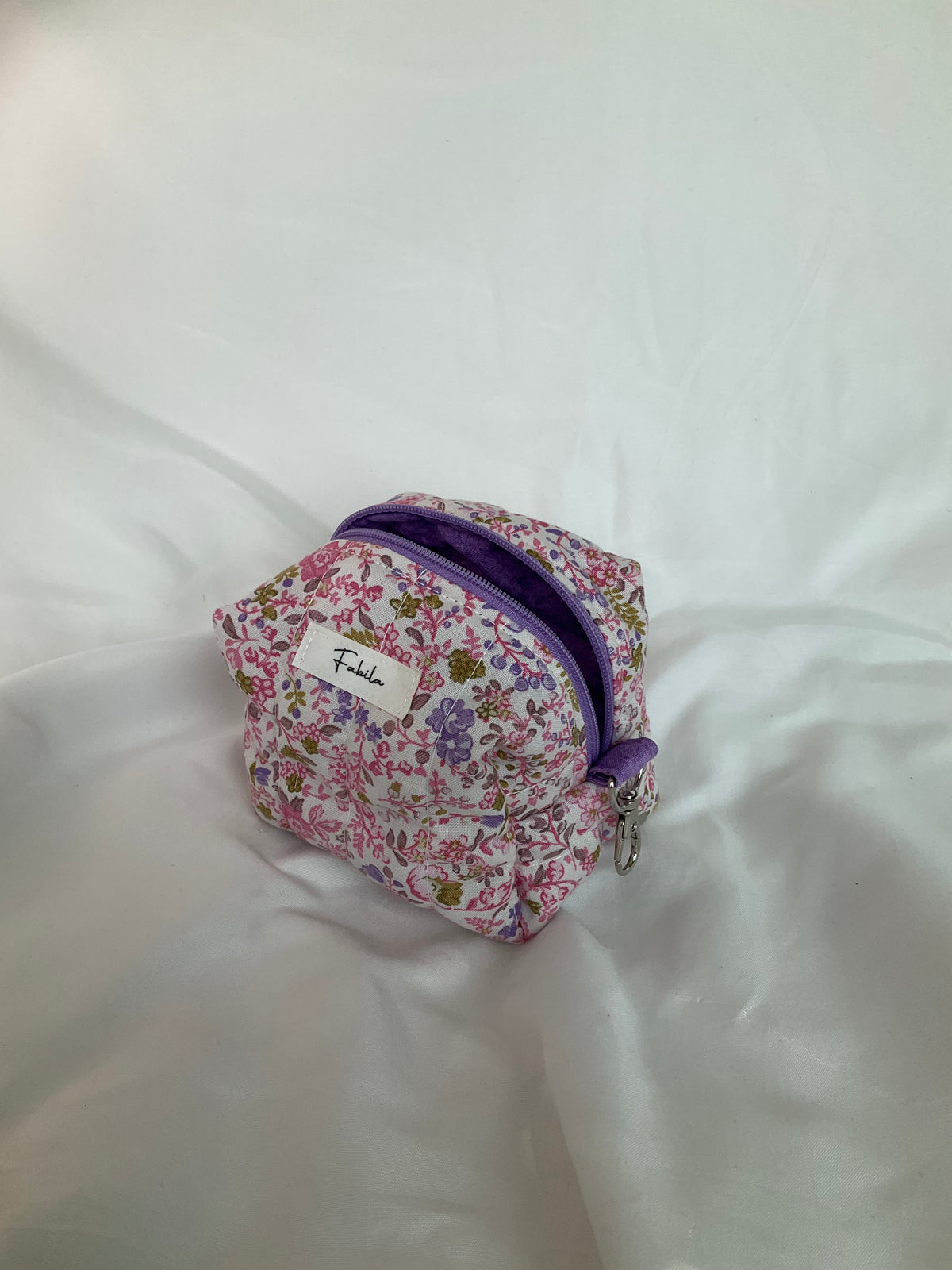 Mini Quilted Keychain Pouch